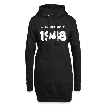 Das Beste von 1948 - Hoodie-Kleid - Schwarz - Vorne
