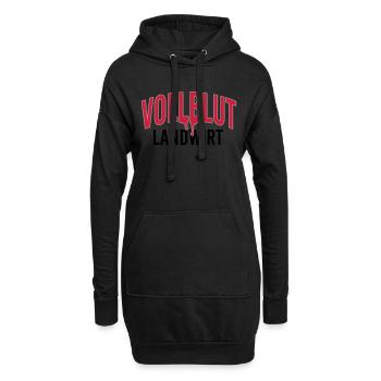 Vollblut Landwirt - Hoodie-Kleid - Schwarz - Vorne