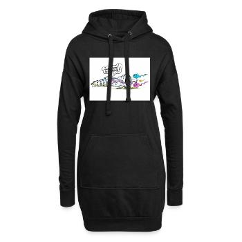 Spermanent - Hoodie-Kleid - Schwarz - Vorne