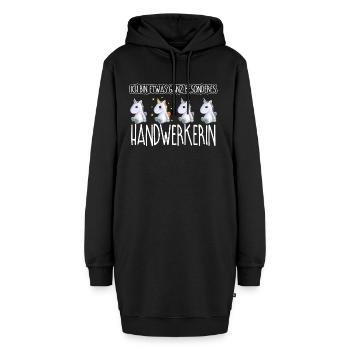 HANDWERKERIN - Toll - Hoodie-Kleid - Schwarz - Vorne