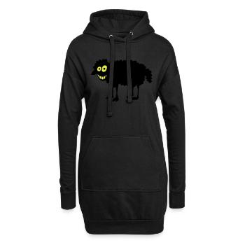 Black Sheep - Sweat-shirt à capuche long Femme - noir - Devant