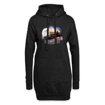 kl_linedance25a - Sweat-shirt à capuche long Femme - noir - Devant