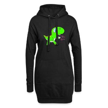 Tee Rex - Hoodie-Kleid - Schwarz - Vorne