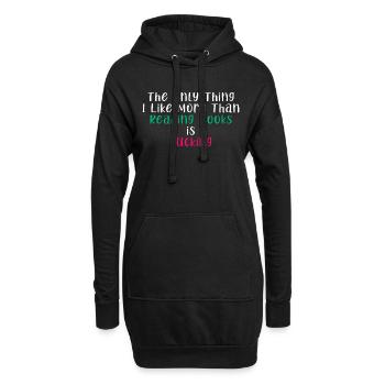 The Only Thing I Like More Than Reading Books - Hoodie Dress - black - Front