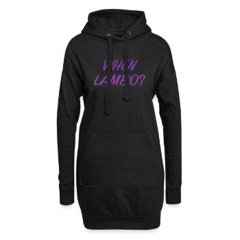 QUAND LAMBO VIOLET - Sweat-shirt à capuche long Femme - noir - Devant