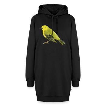 Waldsänger - Hoodie-Kleid - Schwarz - Vorne