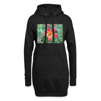 Bidens triplinervia Dreinerviger Zweizahn - Sweat-shirt à capuche long Femme - noir - Devant