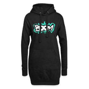 Boom Grafitti Style - Hoodie-Kleid - Schwarz - Vorne
