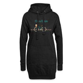 NaturRadler - Hoodie-Kleid - Schwarz - Vorne