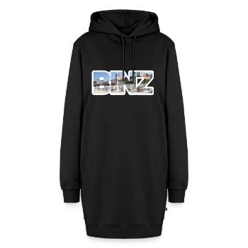 BINZ Schriftzug mit Motiv - Hoodie-Kleid - Schwarz - Vorne