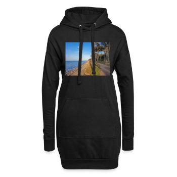 Station balnéaire baltique (Ostseebad) Nienhagen Rostock - Sweat-shirt à capuche long Femme - noir - Devant