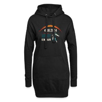 8 avril 2024. Quelque chose d’incroyable vous attend - Sweat-shirt à capuche long Femme - noir - Devant