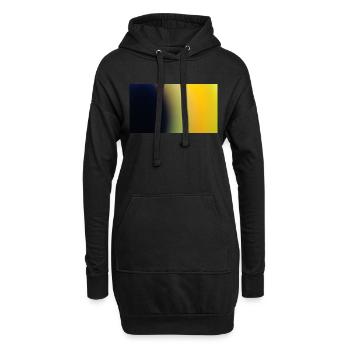 Soleil noir 112 - Sweat-shirt à capuche long Femme - noir - Devant
