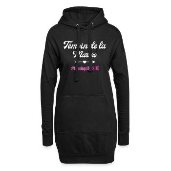 Trauzeuge der Braut - passendes T-Shirt - Hoodie-Kleid - Schwarz - Vorne
