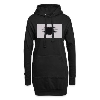 Cube d’éclat - Sweat-shirt à capuche long Femme - noir - Devant