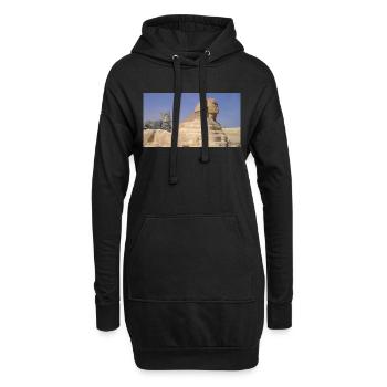 Cat and Sphinx - Hoodie Dress - black - Front