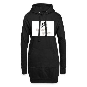 Drama Queen with Comedy and Tragedy Theater Masks - Hoodie Dress - black - Front