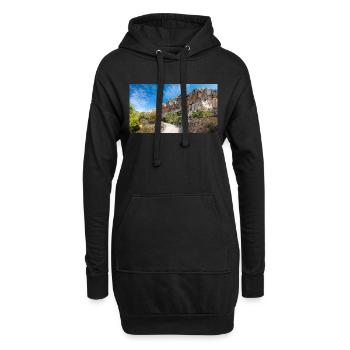 Formation rocheuse de Dingli près des falaises de Dingli, Malte - Sweat-shirt à capuche long Femme - noir - Devant