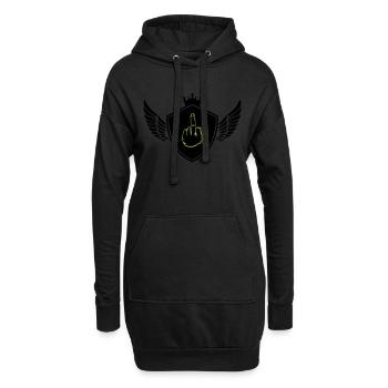 Armoiries, majeur - Sweat-shirt à capuche long Femme - noir - Devant