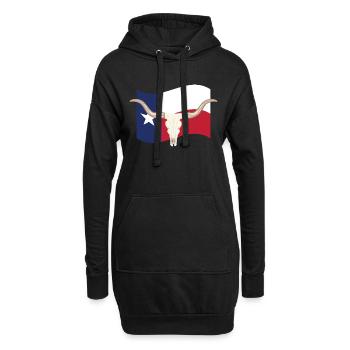Texas - Sweat-shirt à capuche long Femme - noir - Devant