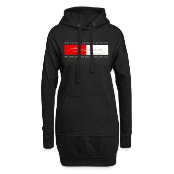 Mustafa Kemal Atatürk - Hoodie-Kleid - Schwarz - Vorne