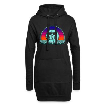 BEAGLE - Hoodie-Kleid - Schwarz - Vorne
