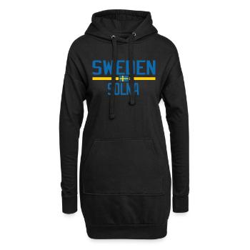 Schweden Solna - Hoodie-Kleid - Schwarz - Vorne