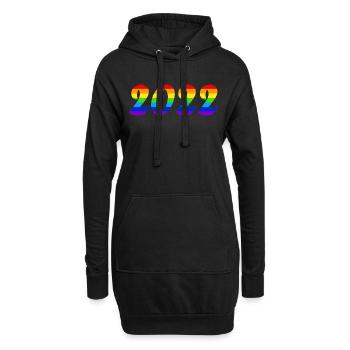 de l’équipe nationale LGBTQ - Sweat-shirt à capuche long Femme - noir - Devant