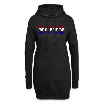 Équipe nationale des Pays-Bas - Sweat-shirt à capuche long Femme - noir - Devant