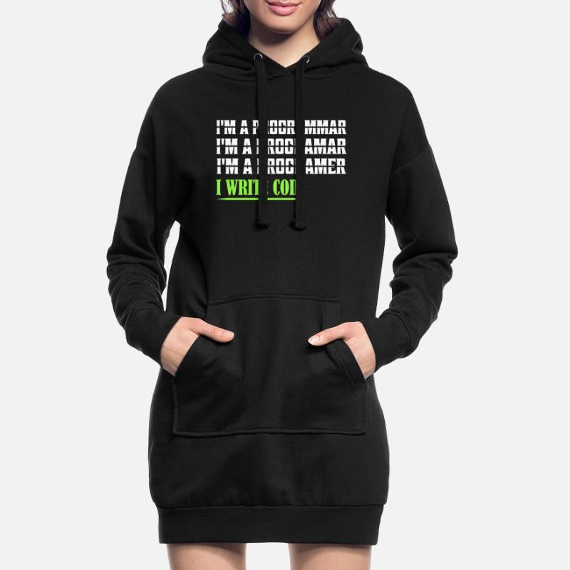 Je suis un programmar ........ J’écris du code logiciel de codage Sweat-shirt à capuche long Femme