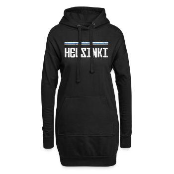 Helsinki - Hoodie-Kleid - Schwarz - Vorne