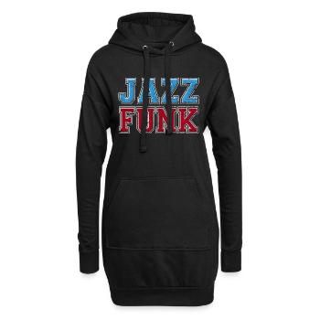 Jazz Funk Grunge - Hoodie Dress - black - Front