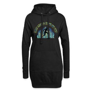 Lustiges Amputation und Beinprothesen - Hoodie-Kleid - Schwarz - Vorne