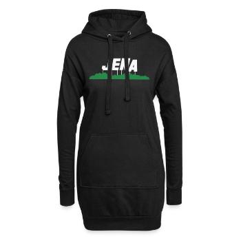 Jena Thüringen Deutschland - Hoodie-Kleid - Schwarz - Vorne