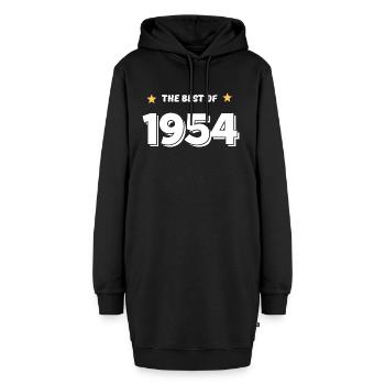 Das Beste von 1954 - Hoodie-Kleid - Schwarz - Vorne