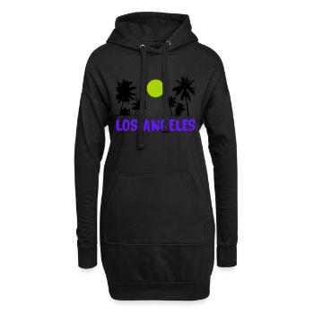 los angeles - Hoodie-Kleid - Schwarz - Vorne