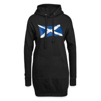 Drapeau écossais pour l’Ecosse - Sweat-shirt à capuche long Femme - noir - Devant