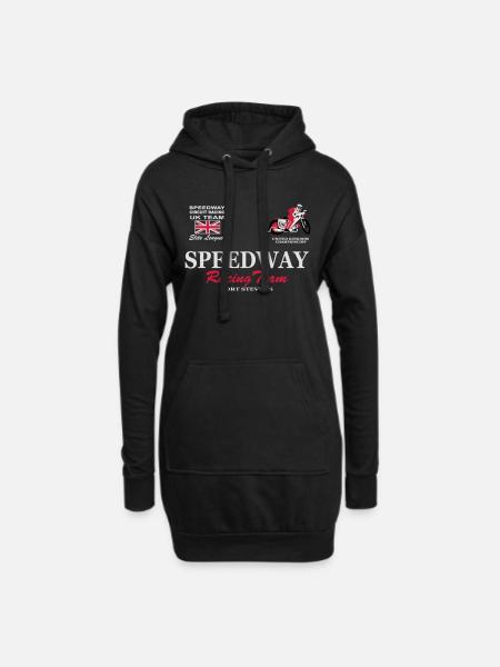Speedway Poloshirt UK-Team - Hoodie Dress - black