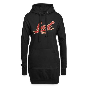 bad ass boy asshole bandit ganowe dieb mugger cap - Hoodie-Kleid - Schwarz - Vorne