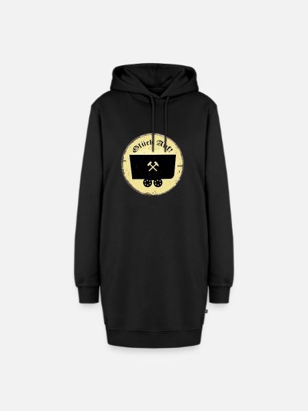 Glück Auf! - Hoodie-Kleid - Schwarz