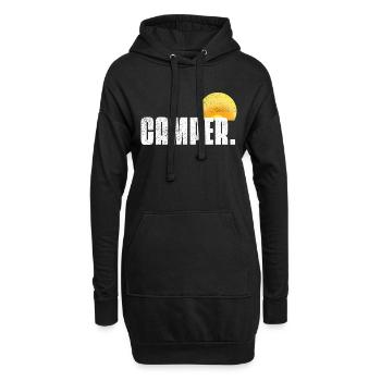 Camper Vintage - Hoodie-Kleid - Schwarz - Vorne