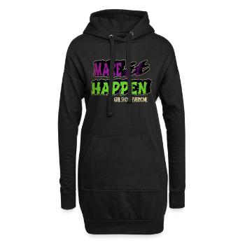 blackhistory sayings antiracism funny sayings - Hoodie-Kleid - Schwarz - Vorne