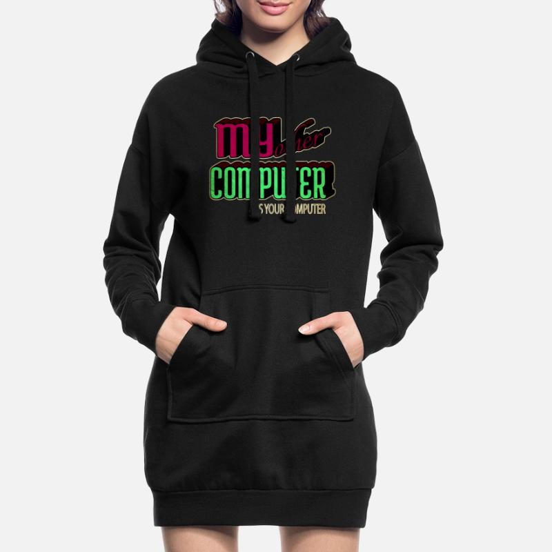 present hacking coding hacking computer Hoodie-Kleid