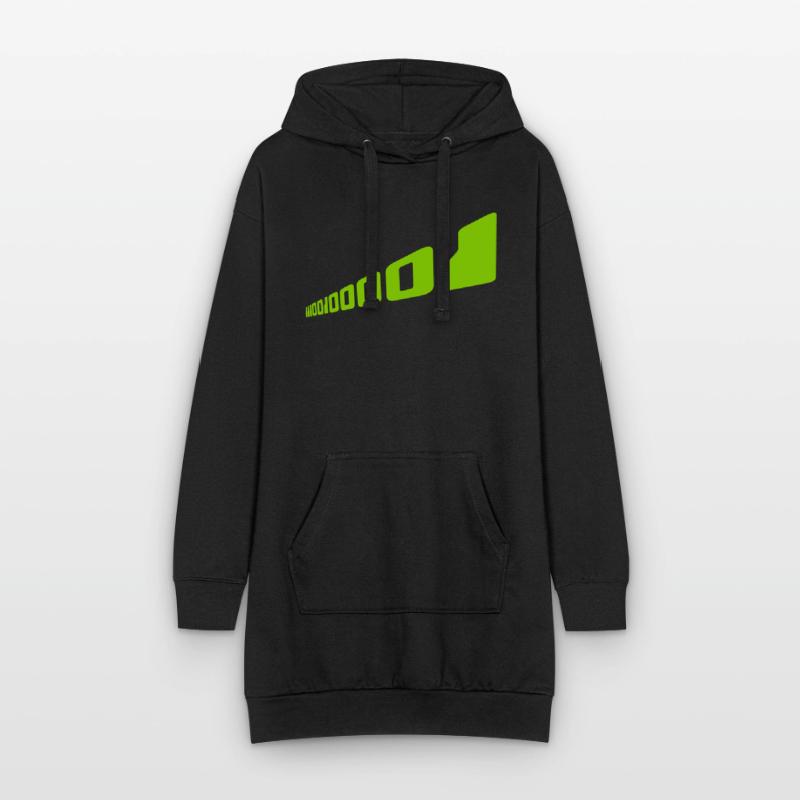 Binär Code Programm Sprache Hoodie-Kleid