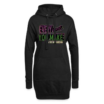 anniversary birthday present blogging funny quote - Hoodie-Kleid - Schwarz - Vorne