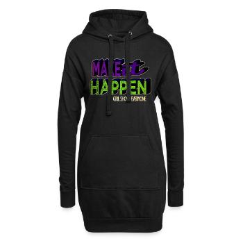when there birthday present idea gift idea - Hoodie-Kleid - Schwarz - Vorne