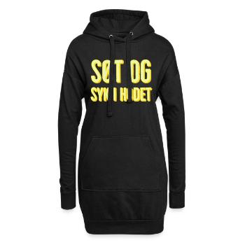 Doux et malade dans la tête - Sweat-shirt à capuche long Femme - noir - Devant