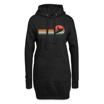 Jet Ski thérapie | Amateur de jet-ski - Sweat-shirt à capuche long Femme - noir - Devant