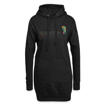 Autistisches Spektrum. - Hoodie-Kleid - Schwarz - Vorne