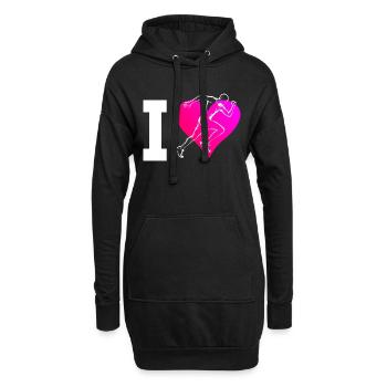 Course à pied Femmes Course à pied Hommes Jogging - Sweat-shirt à capuche long Femme - noir - Devant